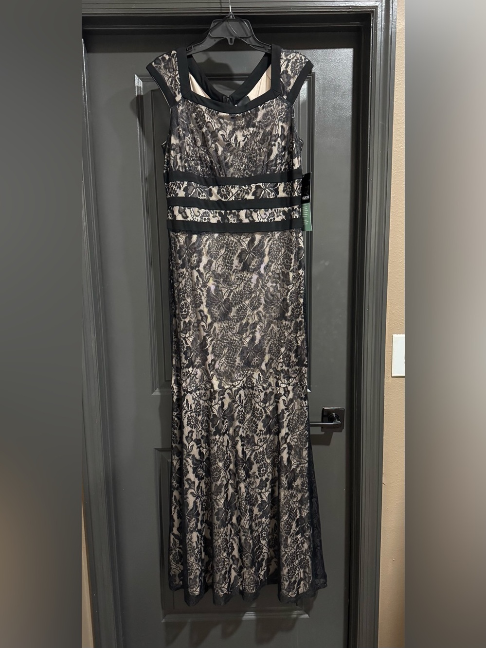 NWT Black lace formal dress